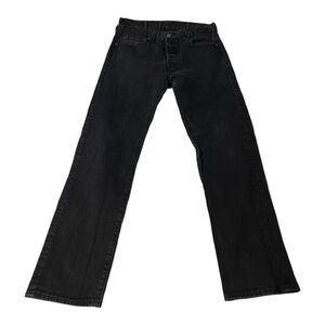 Levi's Black Straight Leg 501’s 29 W x 30 L